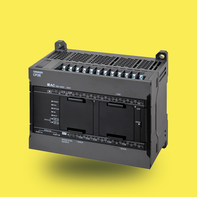 CP2EN30DT1D | Micro PLC con 18 Entradas Digitales y 12 Salidas Transistor, Comunicación Ethernet, PNP, 24 V CC de Omron