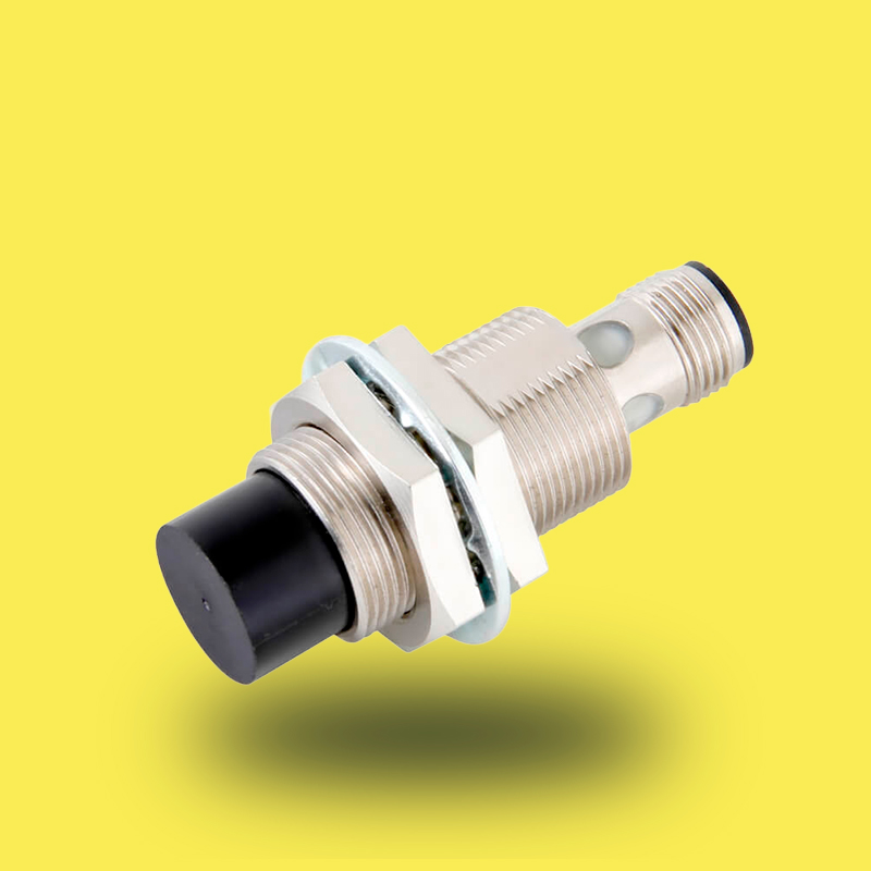 E2EX16MB1T18M1OMS | Sensor de proximidad inductivo cilíndrico M18, alcance 16 mm, PNP, conector M12, 3 hilos de Omron