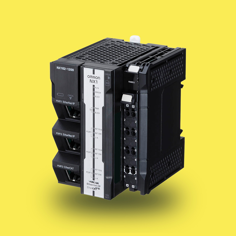 NX1029000 | Controlador lógico programable modular con 5 MB de memoria, 2 puertos Ethernet, comunicación OPC UA, EtherCAT y EtherNet/IP de Omron